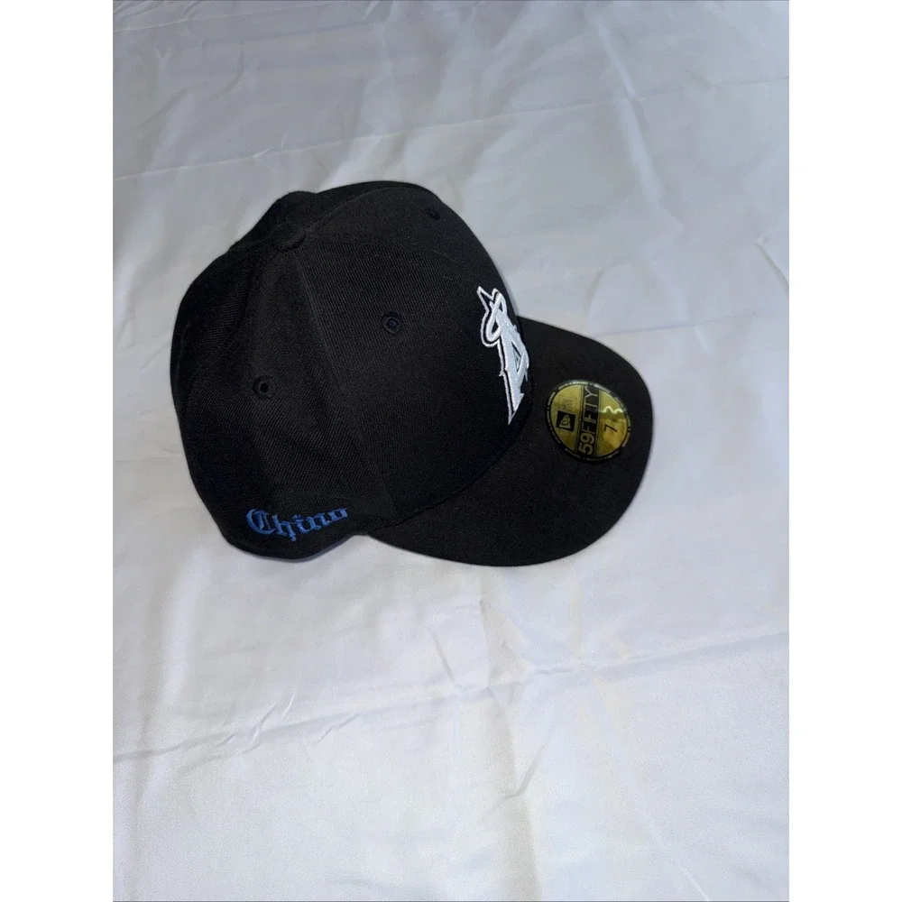 NWOT MLB - Los Angeles Anaheim Angels 59FIFTY Fitted New Era Cap - Black 7 1/8